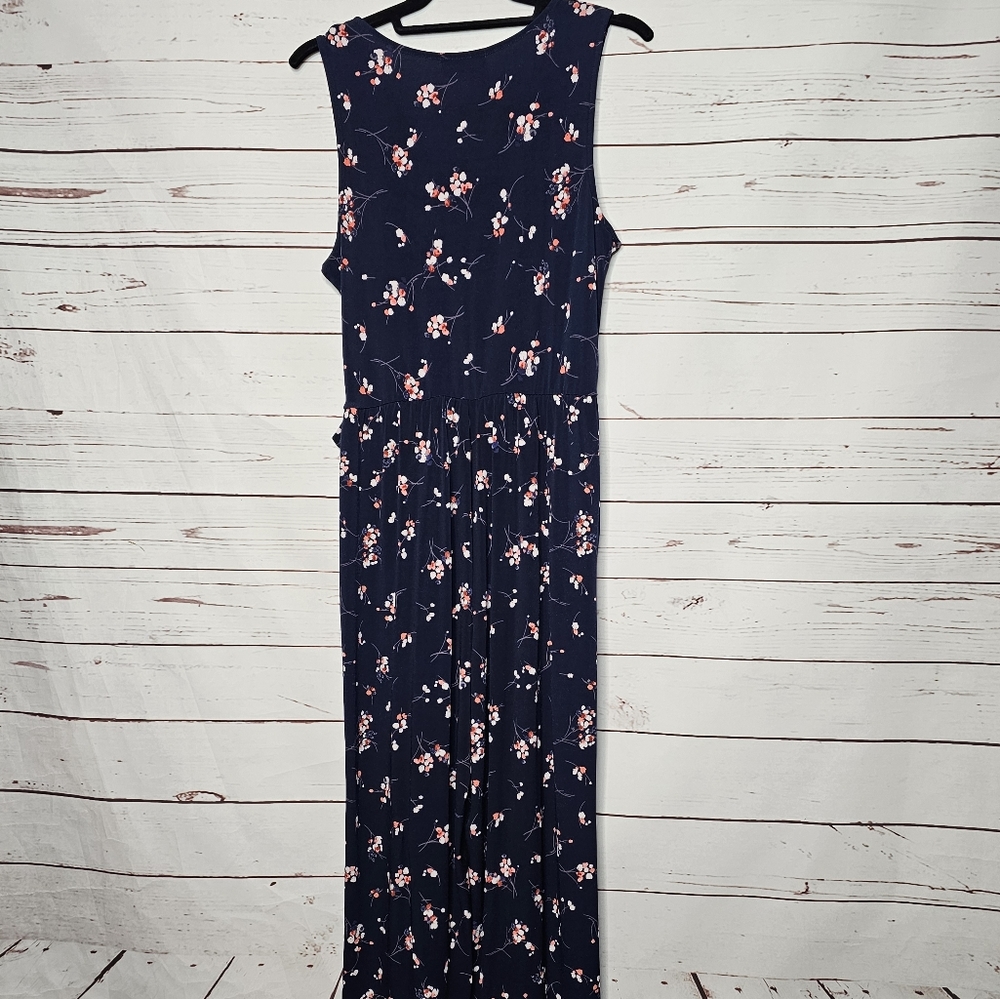 Kaileigh Floral Faux Wrap Wide Leg Jumpsuit - Picture 2 of 16